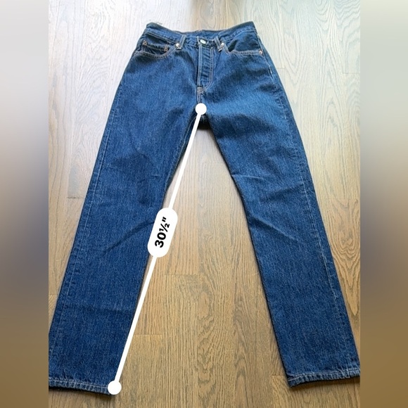 Levi's 501 Men's Straight Jeans in Deep Blue 26x32 y2k trendy 2019 premium - Picture 7 of 10